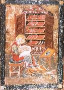 The prophet Ezra works Begin the saint documents, from the Codex Amiatinus, Jarrow